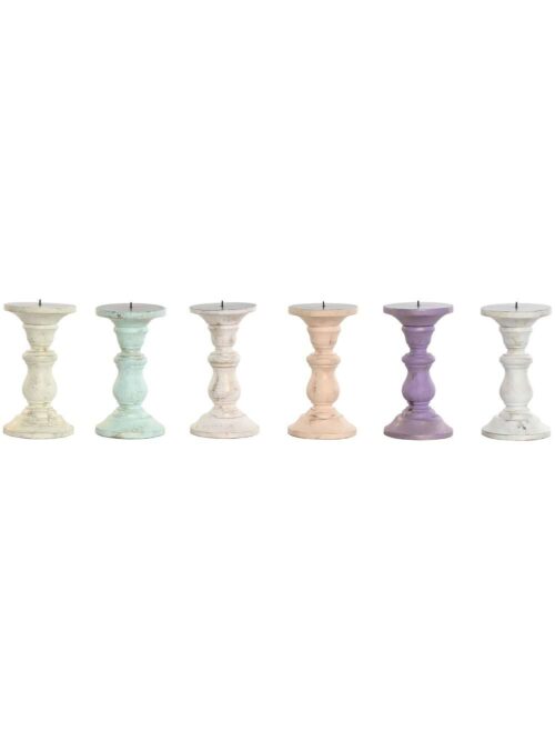 Candelabro in Legno di Mango Design Vintage