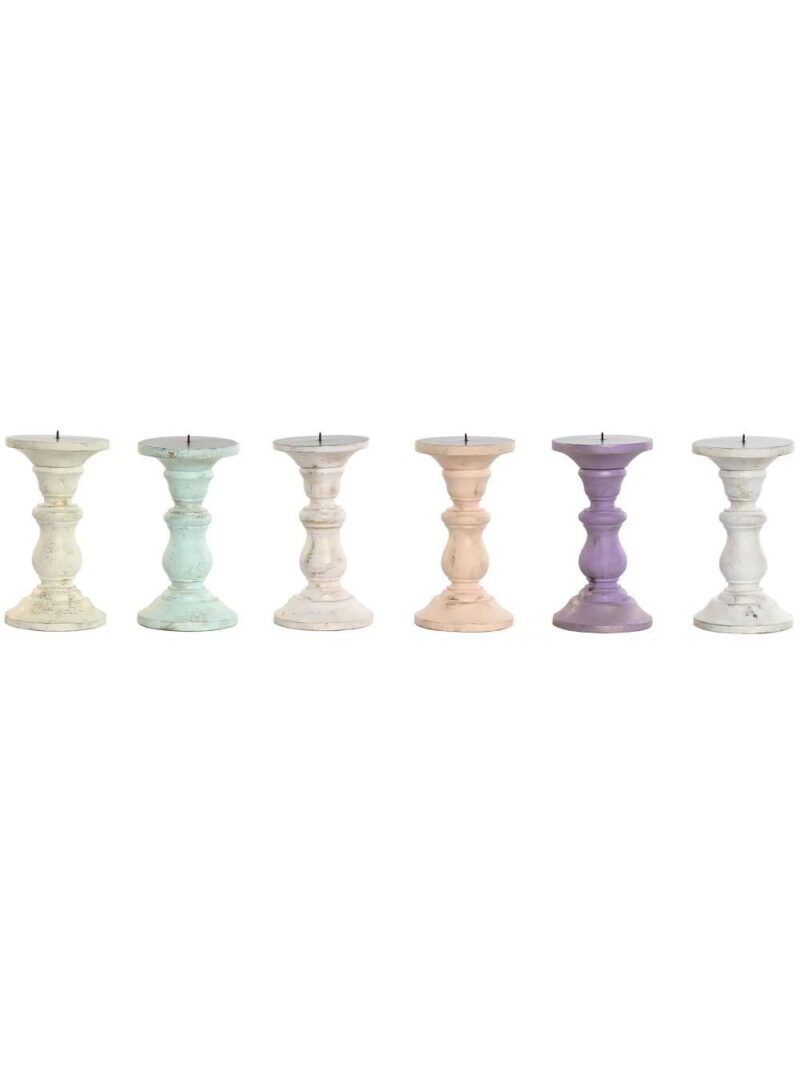 Candelabro In Legno Di Mango Design Vintage