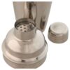 Shaker In Acciaio Inox Con Base In Bambù Naturale Set 10 Pz