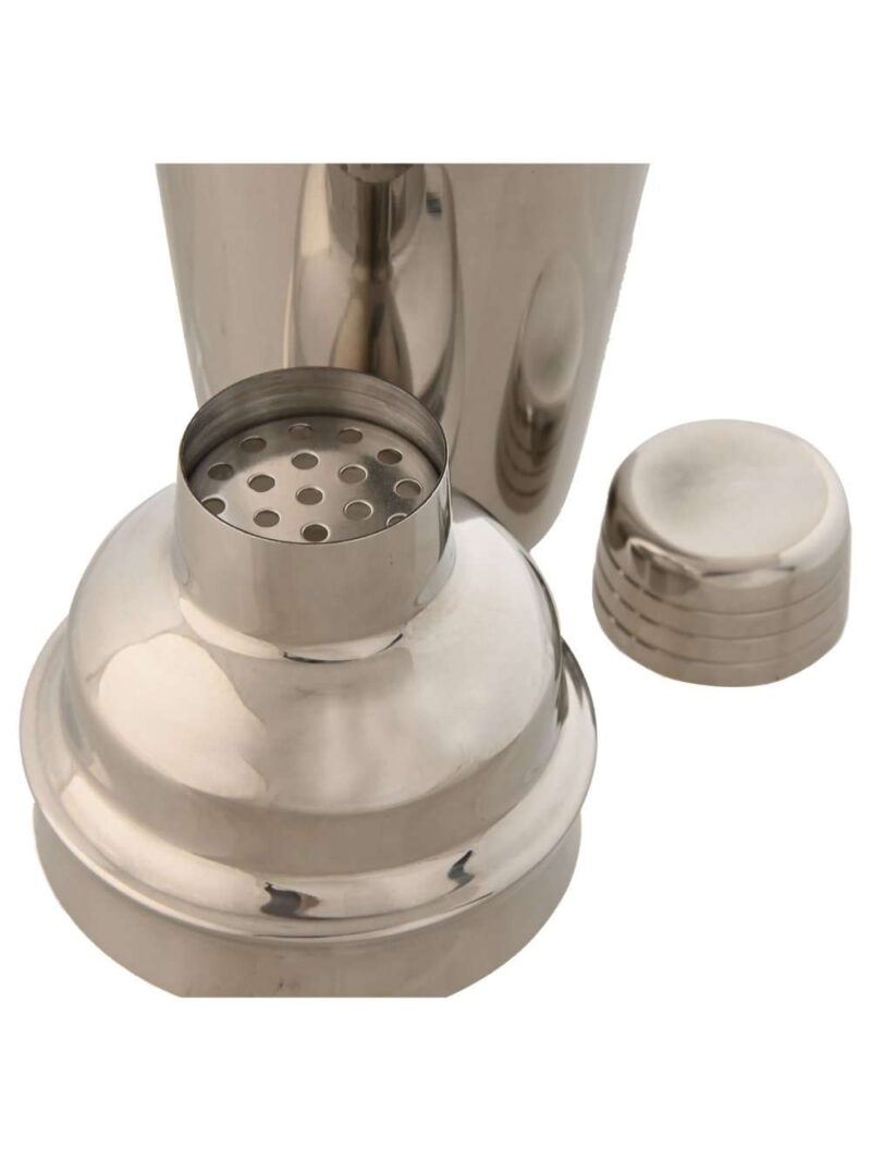 Shaker In Acciaio Inox Con Base In Bambù Naturale Set 10 Pz