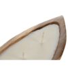 Candela In Cera Con Base In Legno Di Mango Naturale