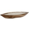 Candela In Cera Con Base In Legno Di Mango Naturale