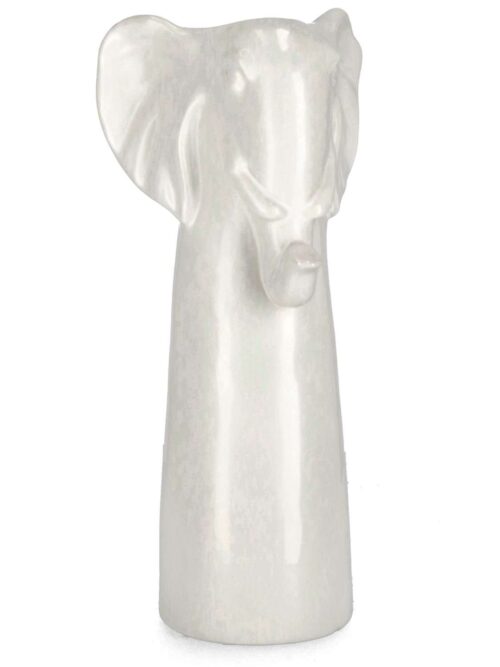 Vaso Jaiden Elefante Alto Bianco Dolomite