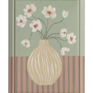 Dipinto Village con Cornice 50x70 cm Dipinto a Mano su MDF Cornice Effetto Legno