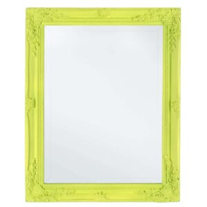 Specchio Miro Verde Lime 36x46 cm in Legno di Paulonia