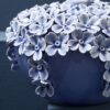 Vaso Decorativo Treasure Bombato Azzurro H13 Porcellana