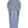Vaso Decorativo Treasure Azzurro h40 Porcellana Impermeabile