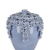 Vaso Decorativo Treasure Azzurro h23 Porcellana Impermeabile