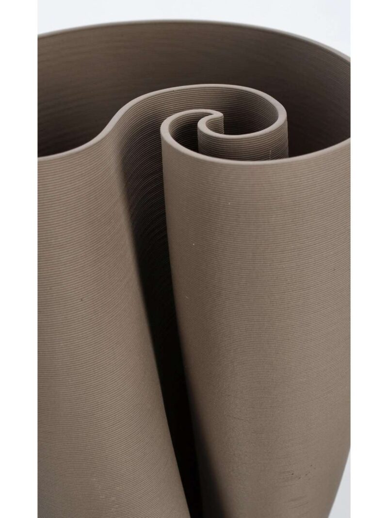 Vaso Maeli Tortora Ceramica Stampata In 3D Impermeabile