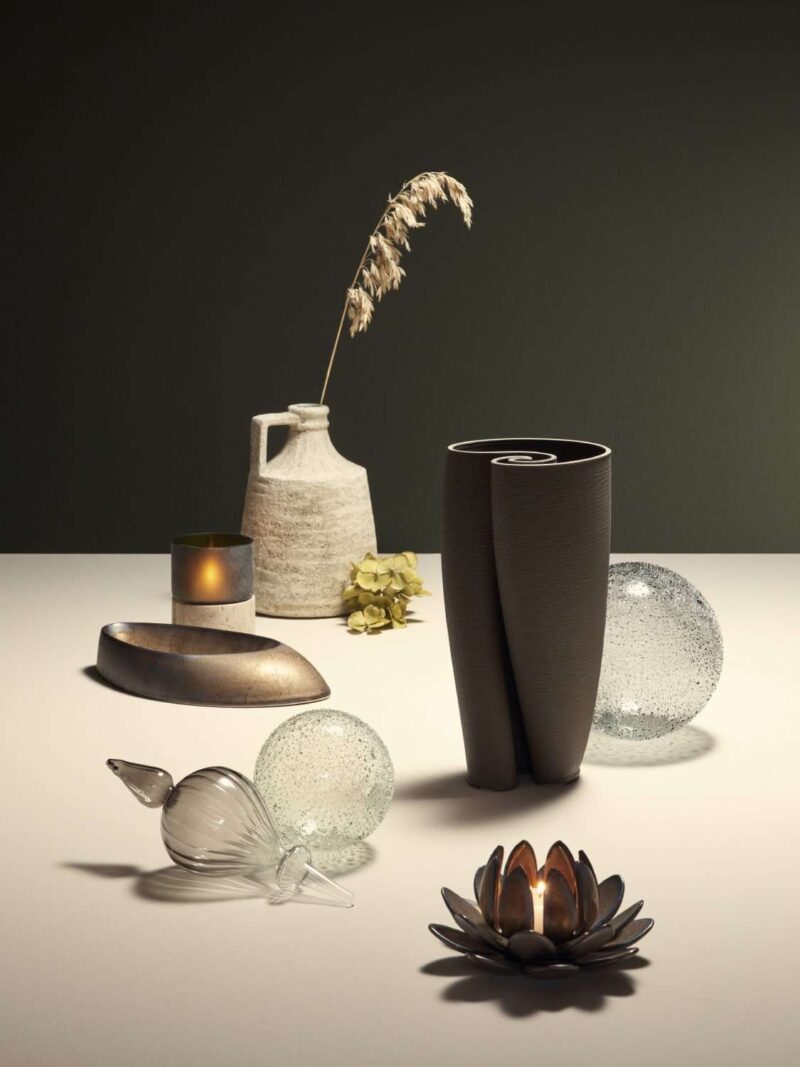 Vaso Maeli Tortora Ceramica Stampata In 3D Impermeabile