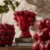 Vaso Gazpacho Lady Rosso H29 Ceramica Impermeabile