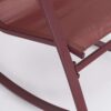 Poltrona Dondolo Con Piedi Demid Rosso Pepper