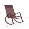 Poltrona Dondolo Con Piedi Demid Rosso Pepper