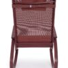 Poltrona Dondolo Con Piedi Demid Rosso Pepper