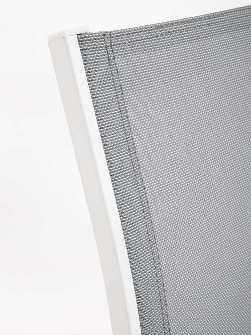 Salotto Kallen Bianco Set 4 Pezzi In Alluminio E Textilene