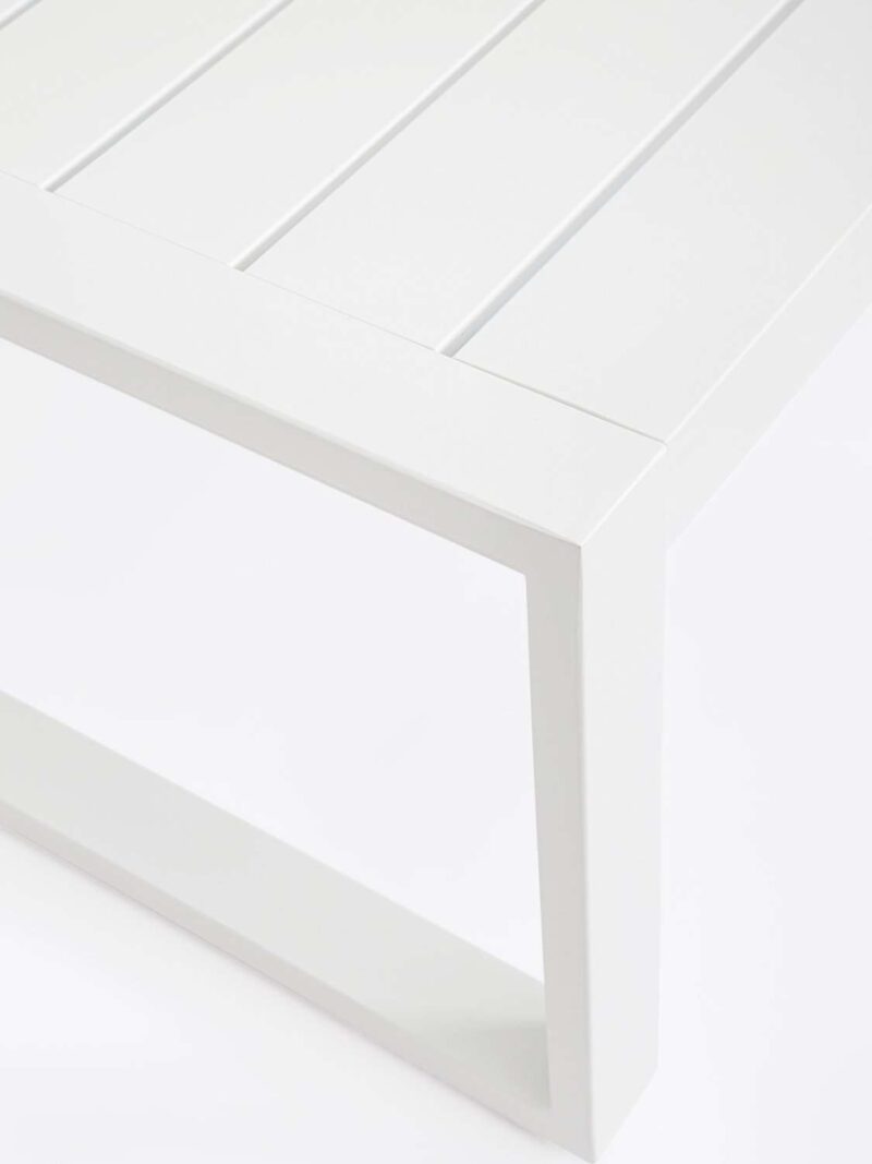 Salotto Kallen Bianco Set 4 Pezzi In Alluminio E Textilene