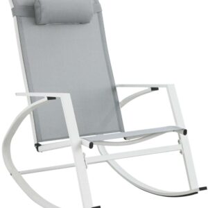 Poltrona Dondolo con Piedi Demid New Bianco