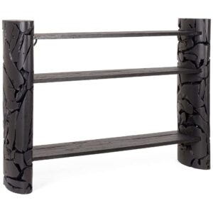 Consolle Arwood in Teak Riciclato Nero