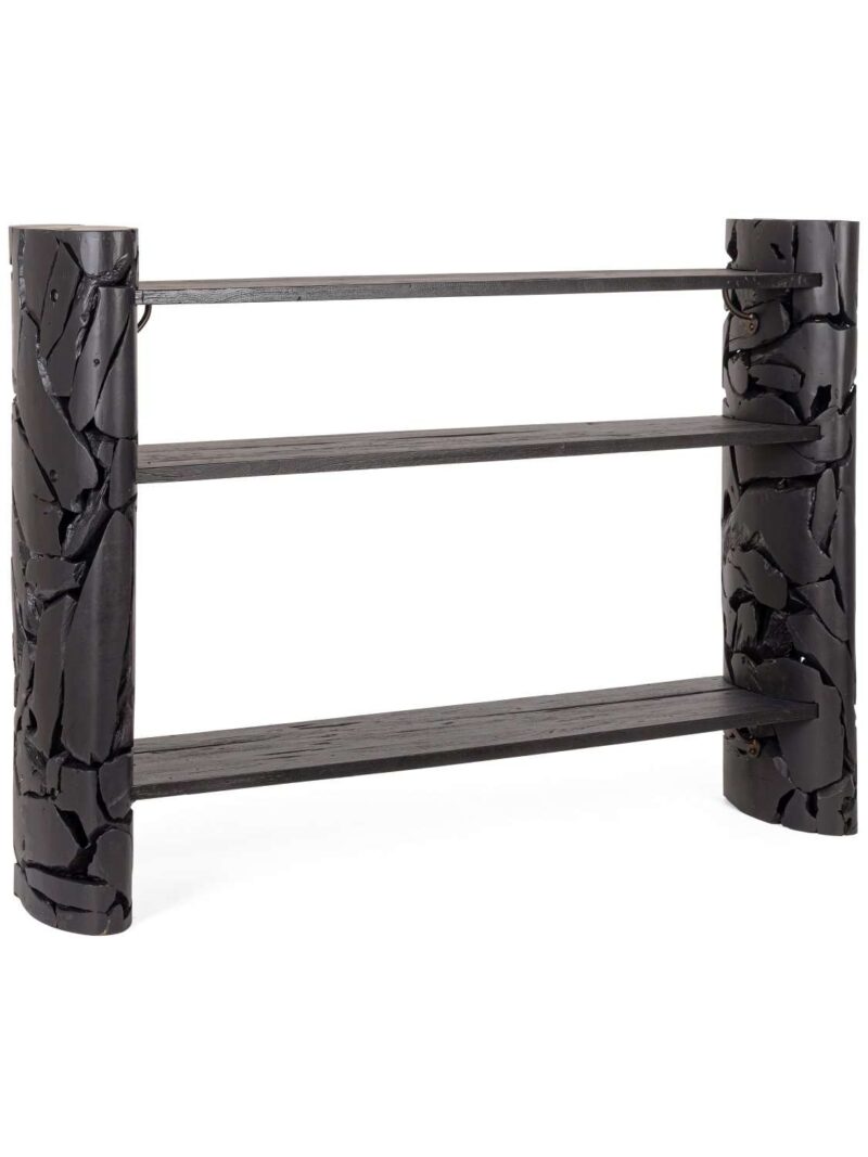Consolle Arwood In Teak Riciclato Nero