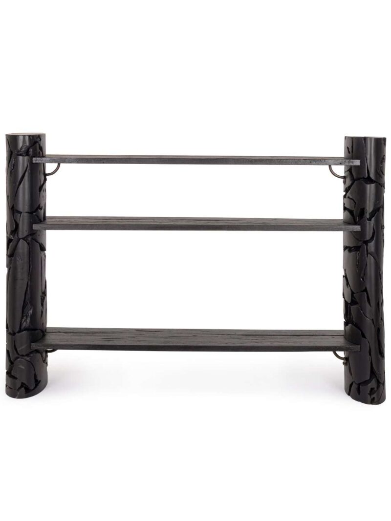 Consolle Arwood In Teak Riciclato Nero