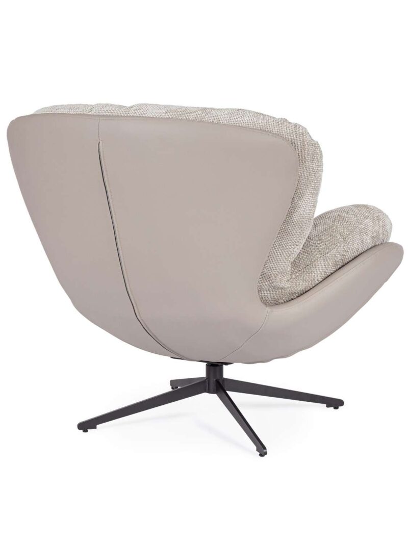 Poltrona Adinda Grigio Scuro/Tortora