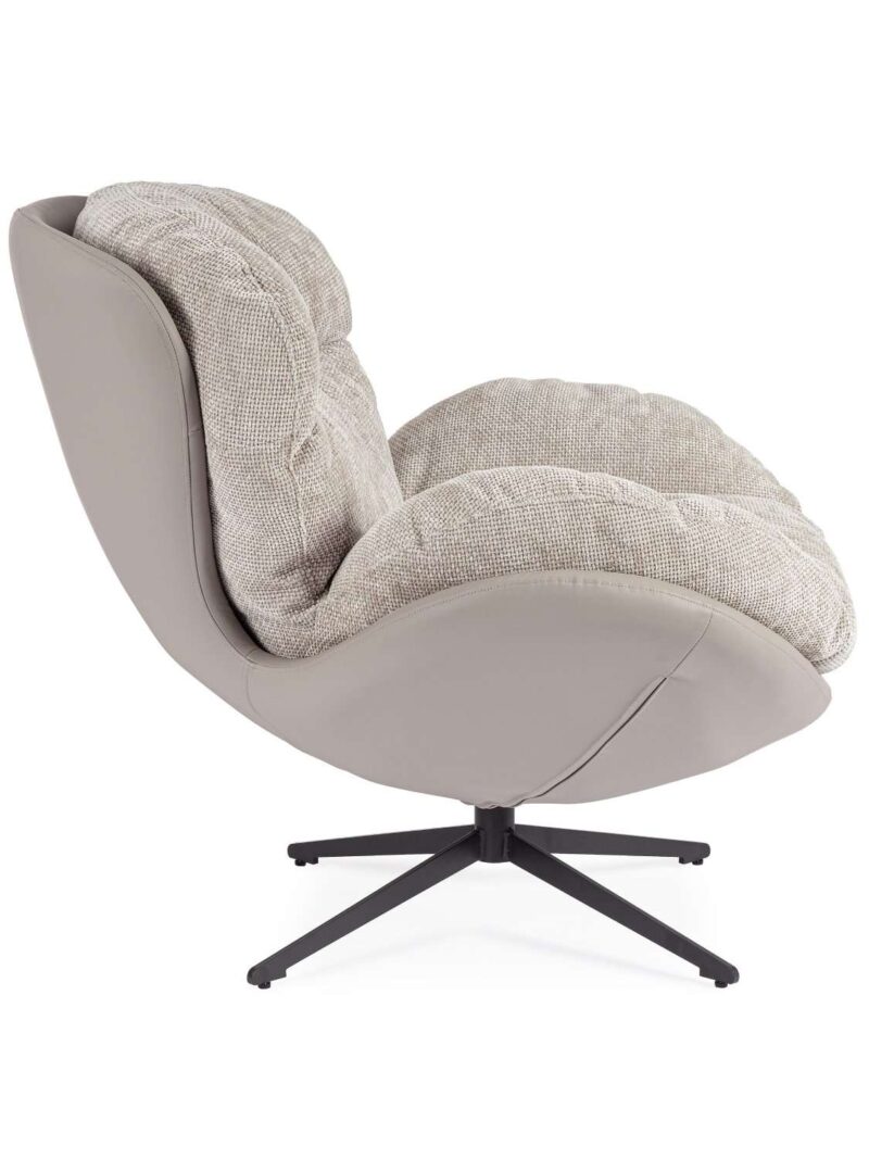 Poltrona Adinda Grigio Scuro/Tortora