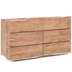 Cassettiera Aron con 6 Cassetti in Legno di Acacia
