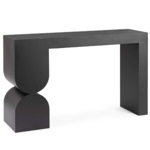 consolle moderna vetro e acciaio, mobile ingresso elegante, arredo eclettico sottile, consolle salvaspazio, tavolo vetro temperato, design minimalista moderno