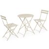 Set 3 Pezzi Bistrot Austin Gypsum 2 Sedie E 1 Tavolo