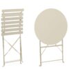 Set 3 Pezzi Bistrot Austin Gypsum 2 Sedie E 1 Tavolo