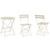 Set 3 Pezzi Bistrot Austin Gypsum 2 Sedie E 1 Tavolo