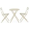 Set 3 Pezzi Bistrot Austin Gypsum 2 Sedie E 1 Tavolo