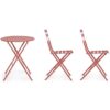 Set 3 Pezzi Bistrot Austin Terracotta 2 Sedie E 1 Tavolo