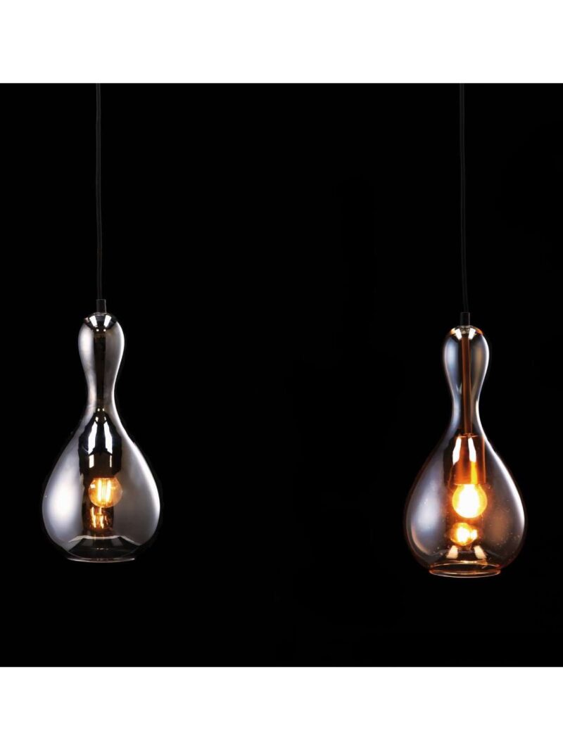 Lampada Da Soffitto Parker Vetro Fumé