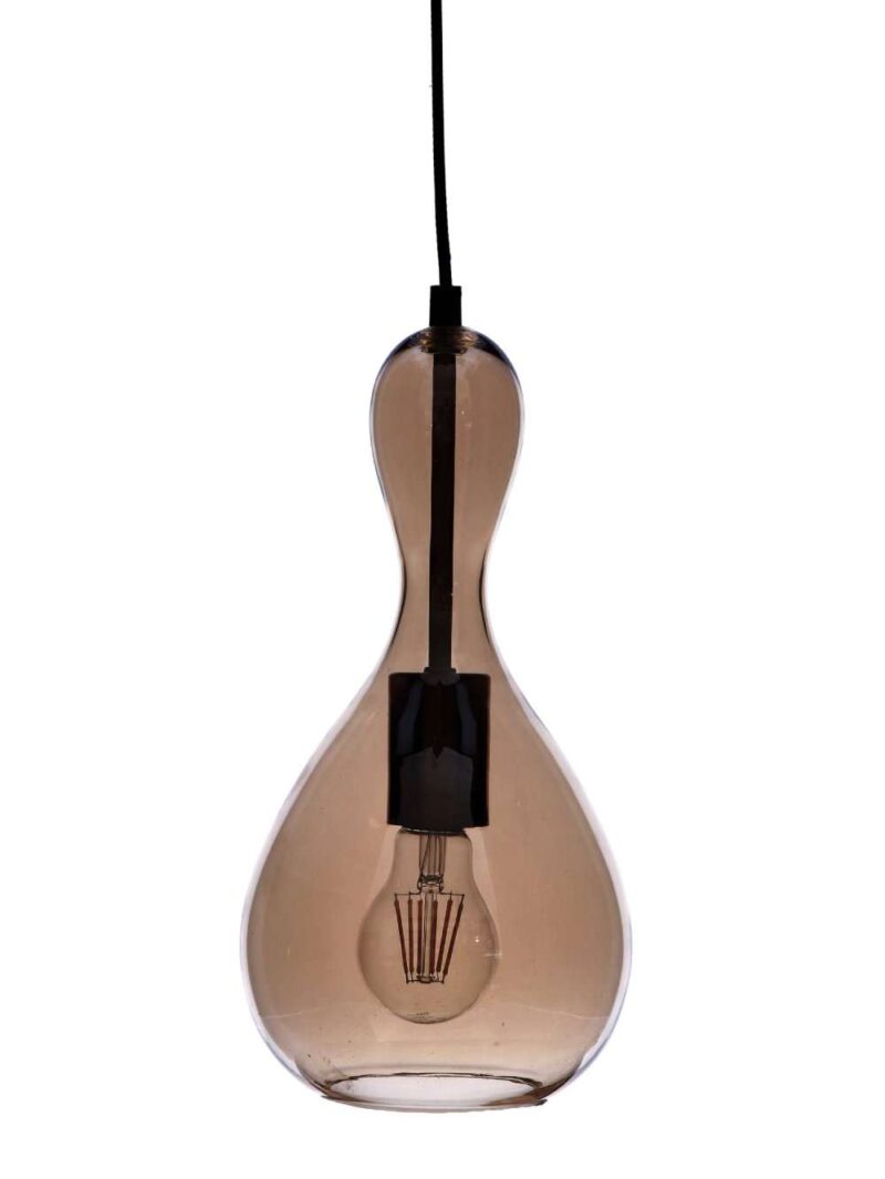 Lampada Da Soffitto Parker Vetro Fumé