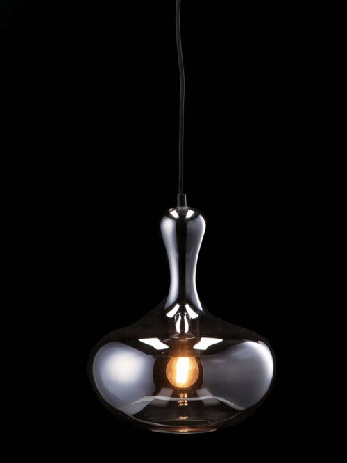 Lampada da Soffitto PARKER Vetro Fumé 25 cm x 32 cm