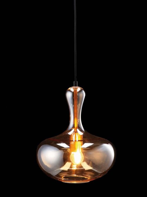Lampada da Soffitto PARKER Vetro Fumé 25 cm x 32 cm