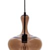 Lampada Da Soffitto Parker Vetro Fumé 25 Cm X 32 Cm