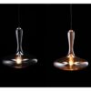 Lampada Da Soffitto Parker Vetro Fumé 33 Cm X 40 Cm