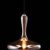 Lampada Da Soffitto Parker Vetro Fumé 33 Cm X 40 Cm