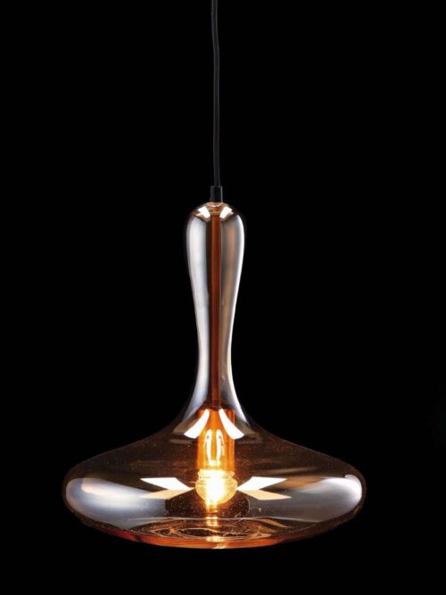 Lampada da Soffitto PARKER Vetro Fumé 33 cm x 40 cm