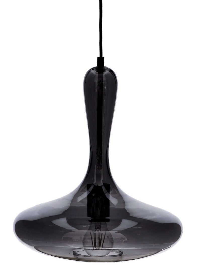 Lampada Da Soffitto Parker Vetro Fumé 33 Cm X 40 Cm