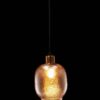 Lampada Da Soffitto Tasya Vetro Fumé 16 X 22 Cm