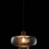 Lampada Da Soffitto Tasya Vetro Fumé 26 X 15 Cm
