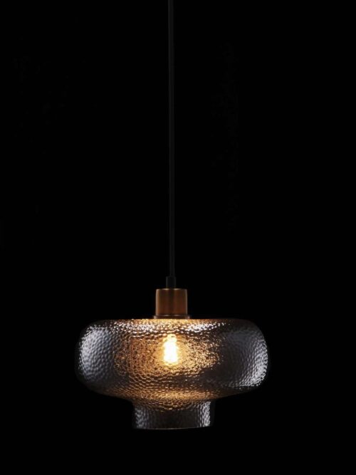 Lampada da Soffitto TASYA Vetro Fumé 26 x 15 cm