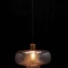 Lampada Da Soffitto Tasya Vetro Fumé 26 X 15 Cm