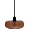 Lampada Da Soffitto Tasya Vetro Fumé 26 X 15 Cm