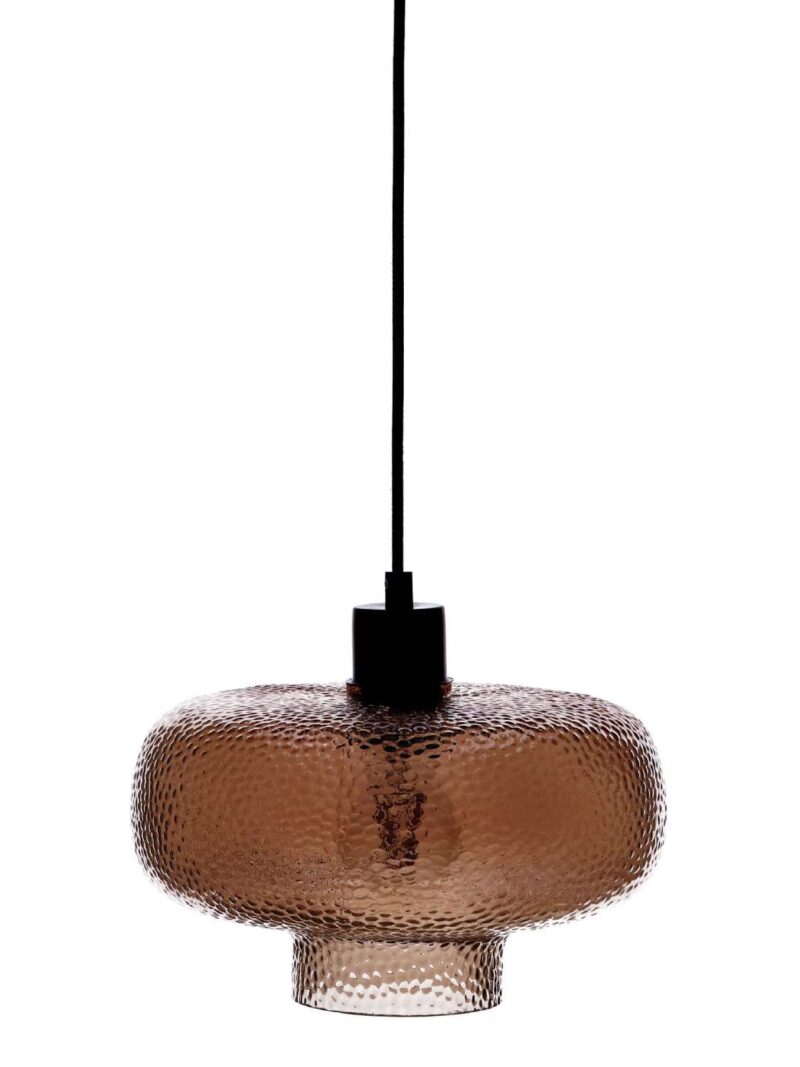 Lampada Da Soffitto Tasya Vetro Fumé 26 X 15 Cm