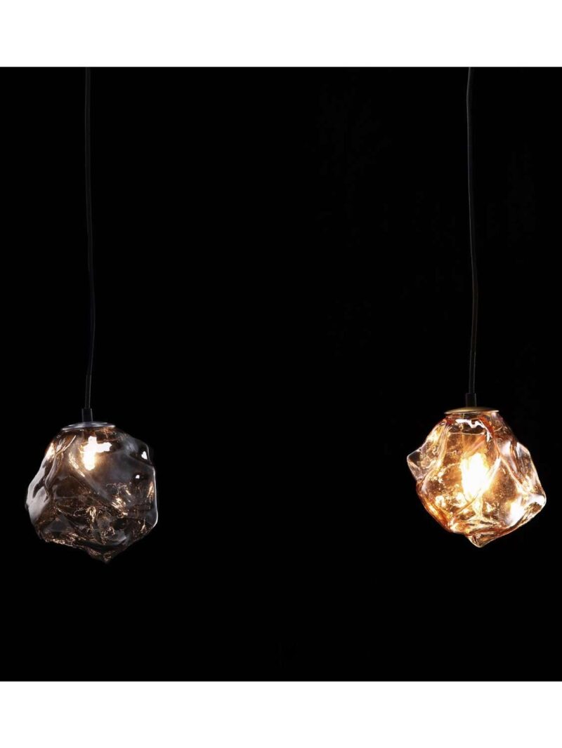 Lampada Da Soffitto Vetro Fumé 17X19X20