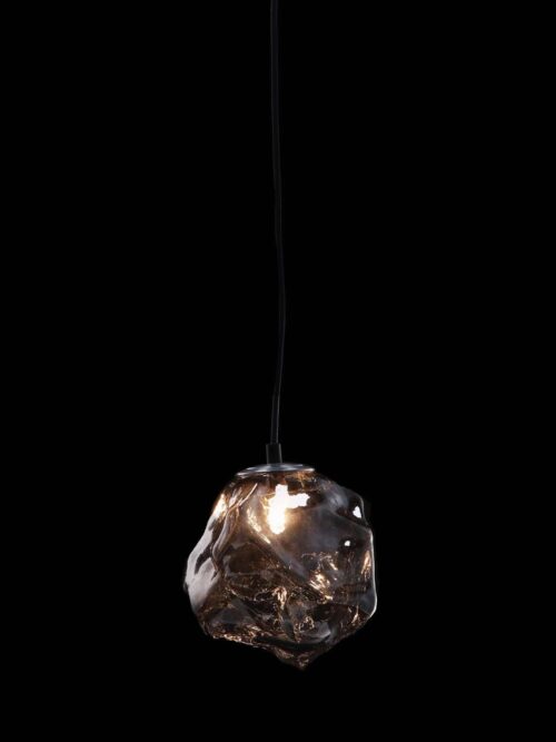 Lampada da Soffitto Vetro Fumé 17x19x20